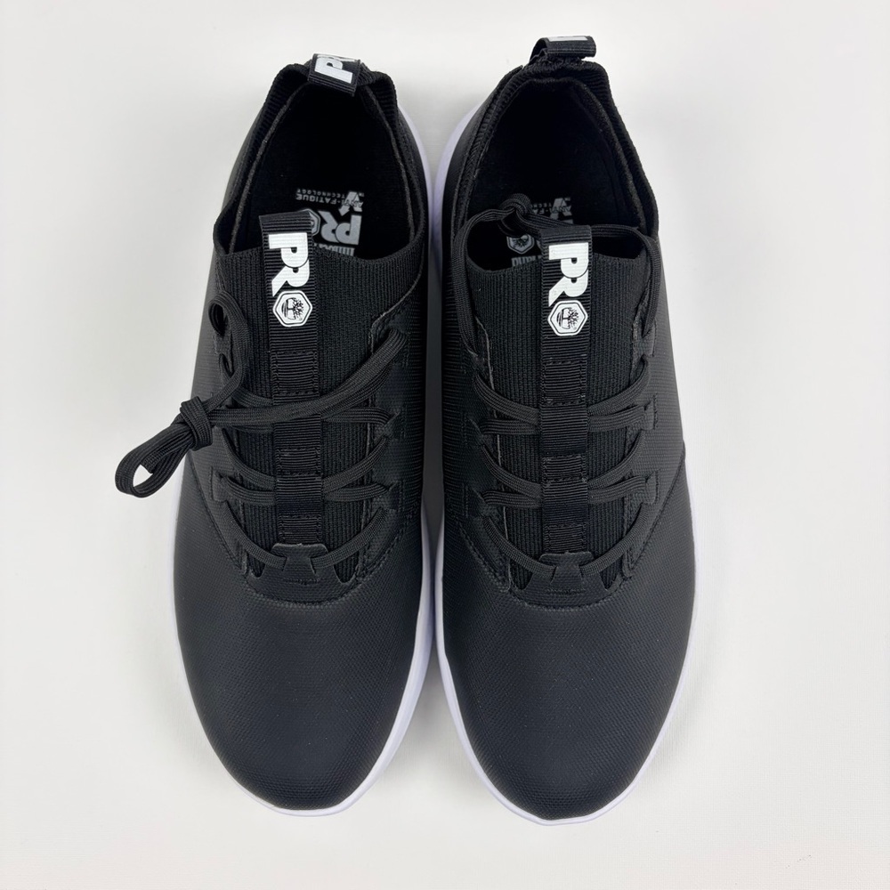 Timberland PRO Women’s Black Low-Profile Work Sneakers with White Midsole - Picture 4 of 12